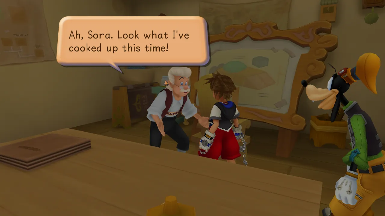 Traverse Town Geppetto's House Geppetto Reward 2-5